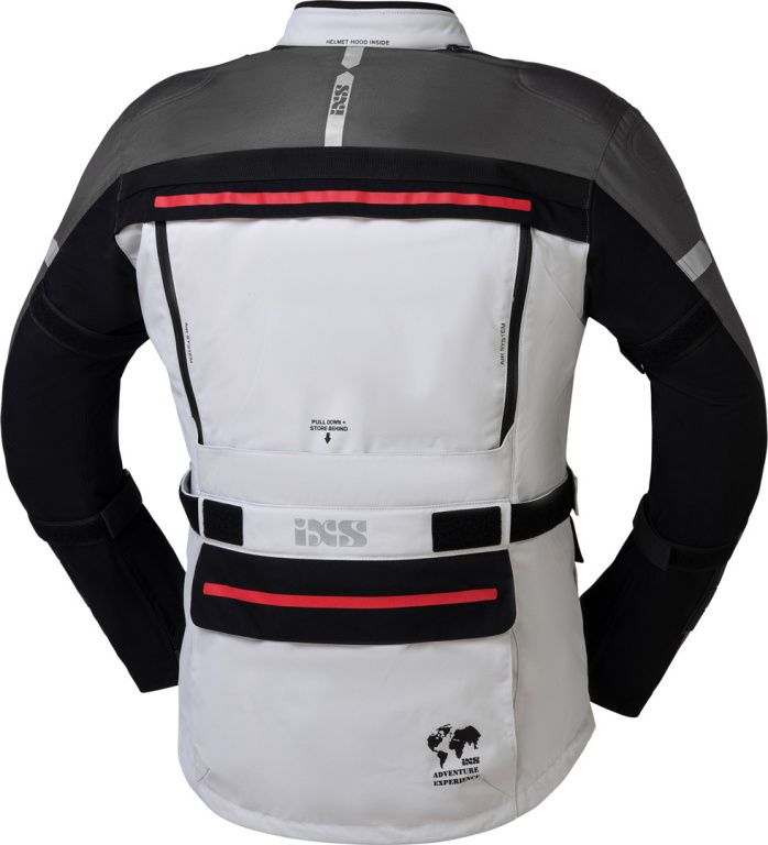 Мотокуртка текстильная IXS Montevideo-ST 3.0 light grey-dark grey-black