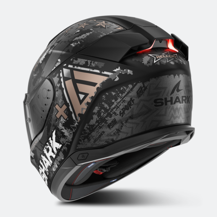 Мотошлем Shark Skwal I3 Hellcat Mat Black/Chrome/Anthracite