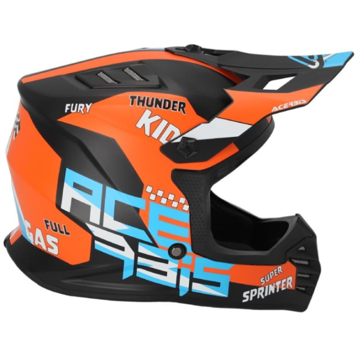 Мотошлем детский кроссовый Acerbis Profile Junior Black/Orange