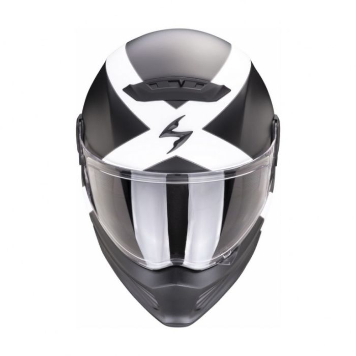 Мотошлем SCORPION EXO COVERT-FX GALLUS Черный Матовый/Белый