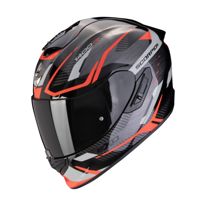 Мотошлем SCORPION EXO-1400 EVO II AIR ACCORD Серый/Красный