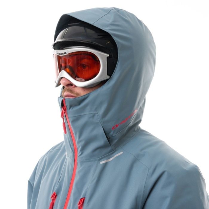 Куртка горнолыжная утепленная Dragonfly Gravity Man Grey - Red
