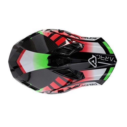 Шлем Acerbis STEEL CARBON 22-06 Green/Red