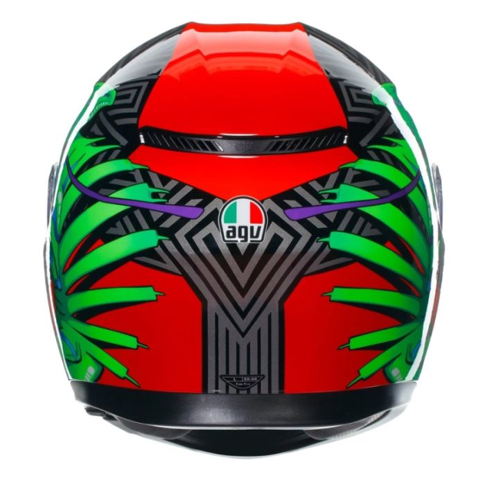 Шлем AGV K3 Kamaleon Black/Red/Green