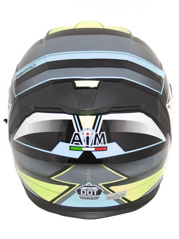 Мотошлем открытый AiM JK526 Yellow/Grey/Black