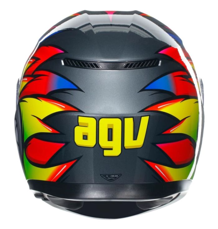 Шлем AGV K3 Birdy 2.0 Grey/Yellow/Red