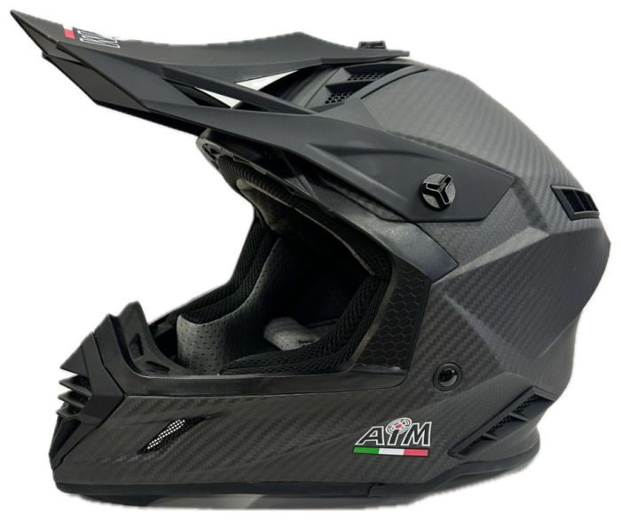 Мотошлем кроссовый AiM RH855 Carbon 3K Matt