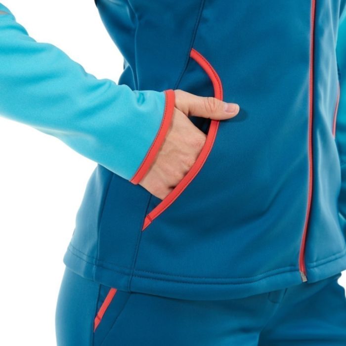 Куртка с капюшоном Dragonfly EXPLORER 2.0 Woman Scuba Blue 2024