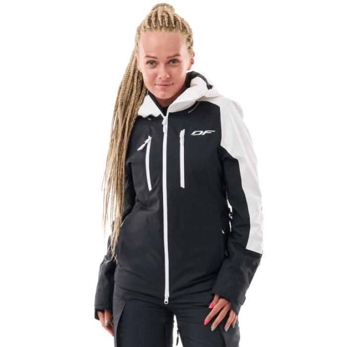 Куртка горнолыжная утепленная Dragonfly Gravity Woman White Snow - Black