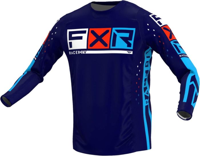 Комплект для мотокросса Replica FXR синий/голубой/белый