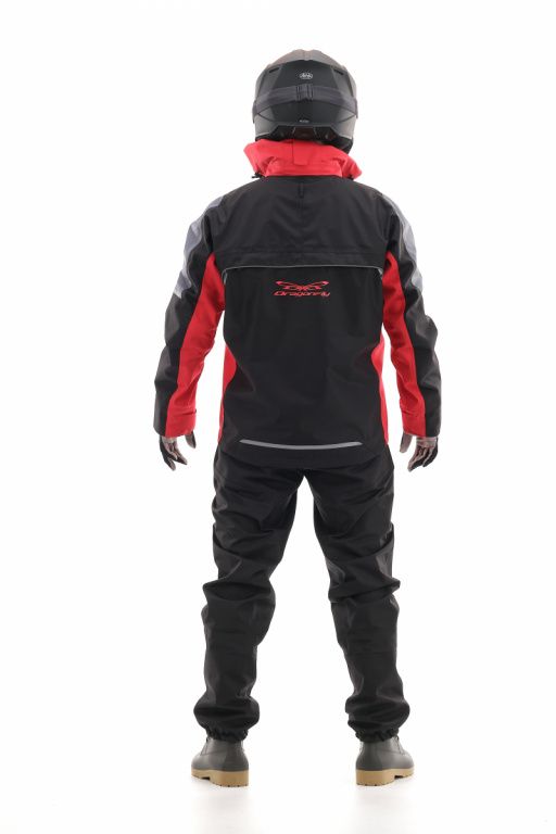 Мембранная куртка Dragonfly QUAD PRO Black - Red 2023