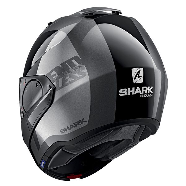 Шлем модуляр Shark Evo ES Endless черно-серый