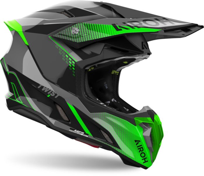 Мотошлем Airoh Twist 3 Shard Green Gloss