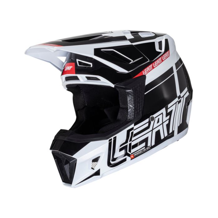 Шлем кроссовый Leatt Moto 7.5 Helmet Kit, Black/White V24
