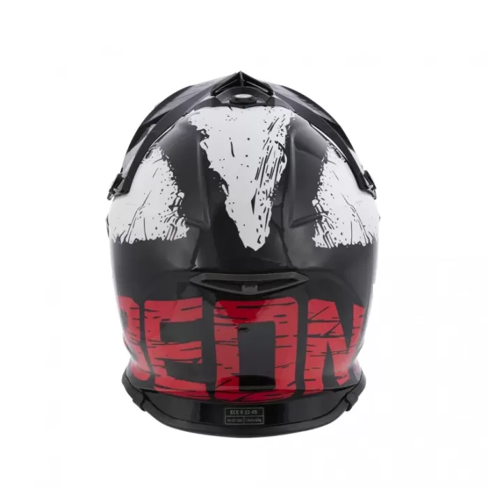 Шлем Beon B-602 BLACK WHITE RED