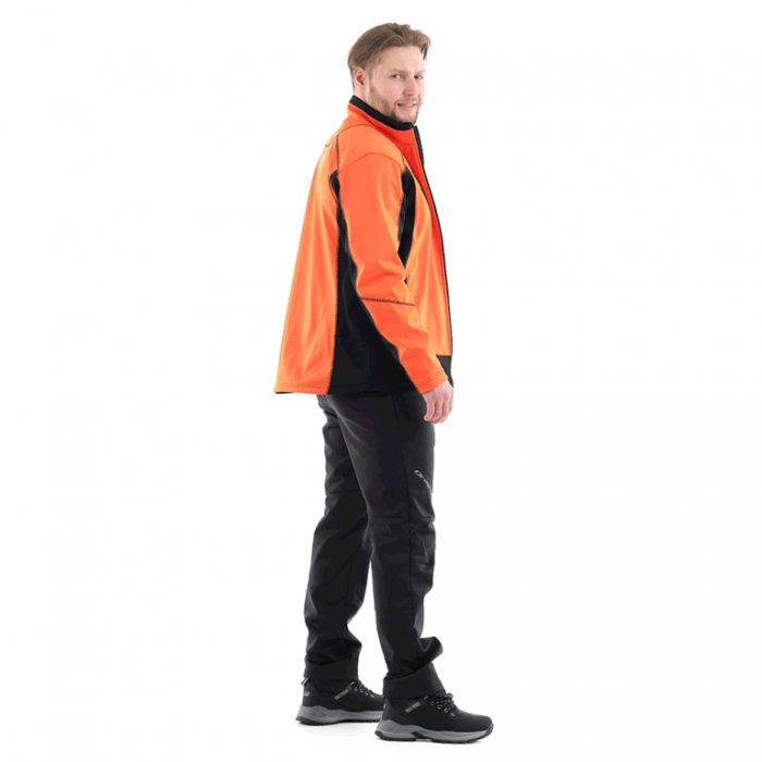 Куртка Dragonfly Explorer Black-Orange мужская Softshell