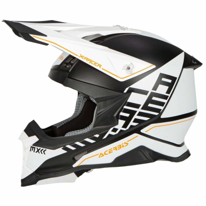 Мотошлем кроссовый Acerbis X-RACER VTR White/Black