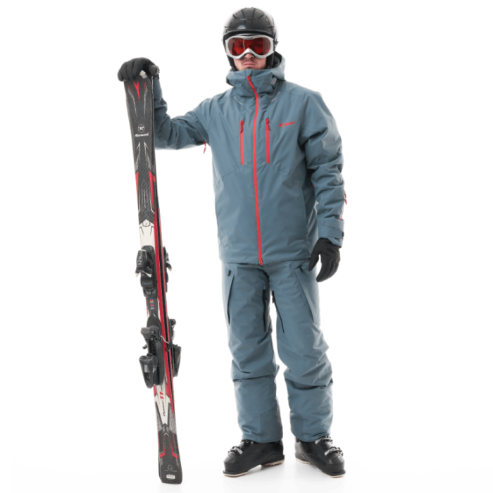 Куртка горнолыжная утепленная Dragonfly Gravity Man Grey - Red