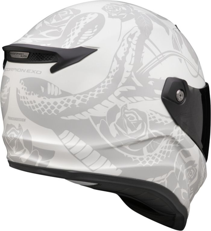 Мотошлем SCORPION EXO COVERT-FX DRAGON Серый Матовый/Серебристый