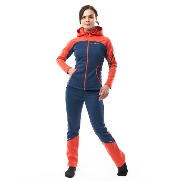 Куртка с капюшоном Dragonfly EXPLORER 2.0 Woman Coral - Ocean 2024