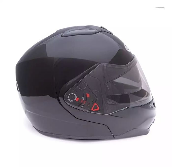 Снегоходный шлем модуляр GSB G-339 Snow (с Эл. Визором) Black Glossy