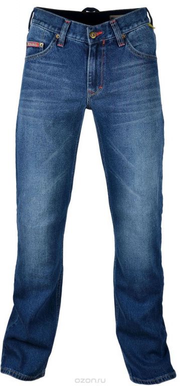 Мотоджинсы с кевларом Starks Python slim fit Stonewash синий потертый