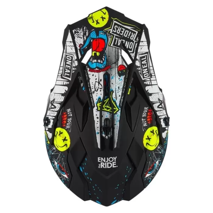 Шлем кроссовый O'NEAL 2Series Rancid V.24 черный/белый