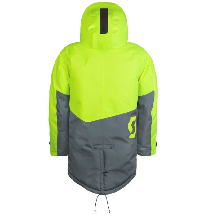 Куртка SCOTT Coat Warm-Up grey/neon yellow