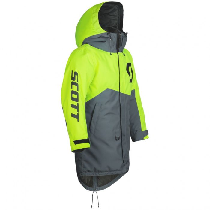 Куртка SCOTT Coat Warm-Up grey/neon yellow