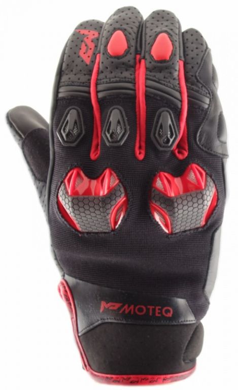 Кожаные перчатки Moteq Stinger красные