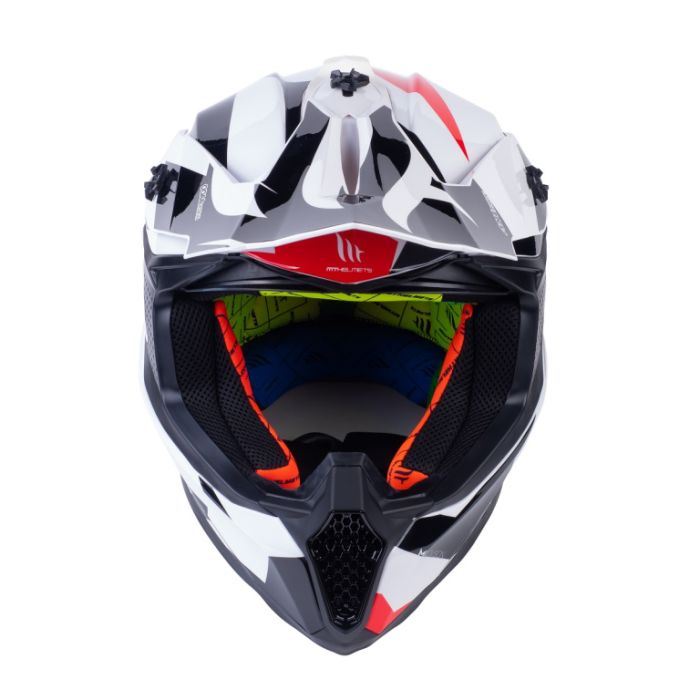 Шлем кроссовый MT MX802 Falcon Crush C1 gloss black