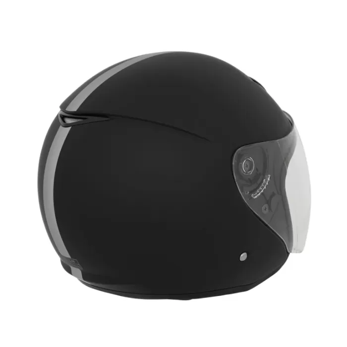 Шлем Beon B-117 Jet Mat Black/grey