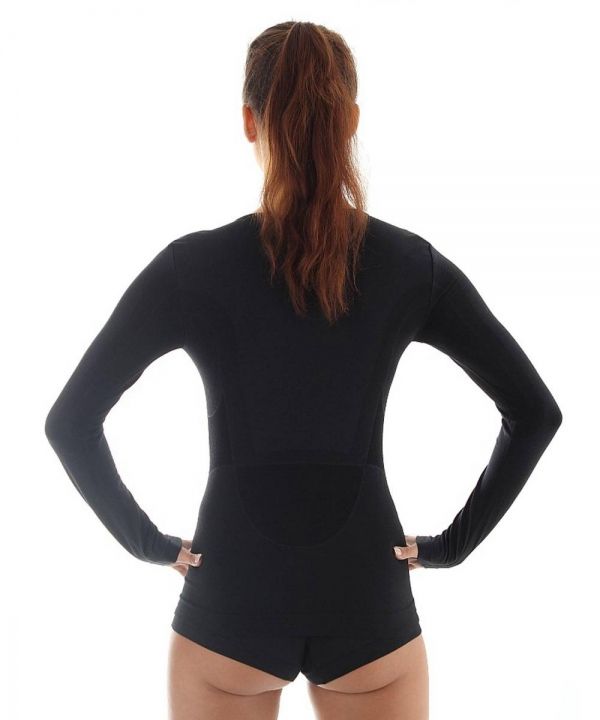 Brubeck Футболка женская дл.рукав Comfort Wool Черный