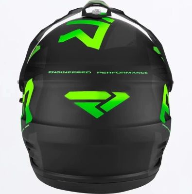 Шлем FXR Torque X Team Hlmt w/ E Shield & Sun Shade 23 Black/Lime