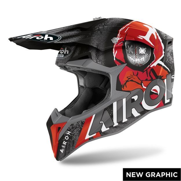 Шлем кроссовый Airoh Wraap Alien Red