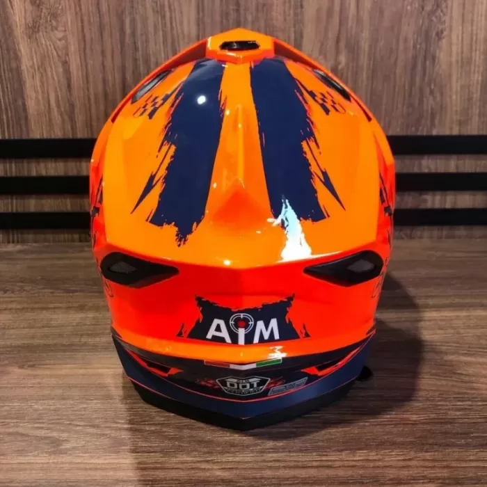 Шлем детский AiM JK802Y Orange/Blue