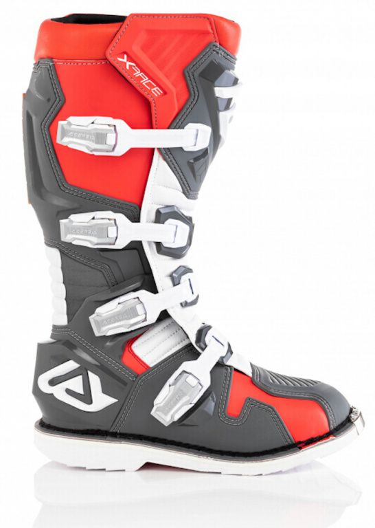 Мотоботы кроссовые Acerbis X-Race, красный/серый