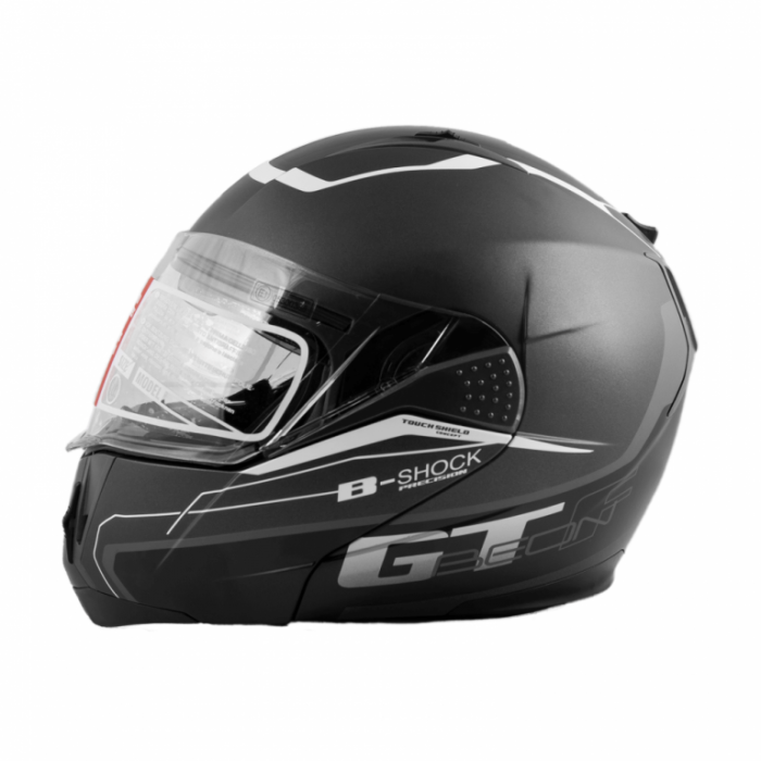 Шлем Beon B-700 matt grey/black white