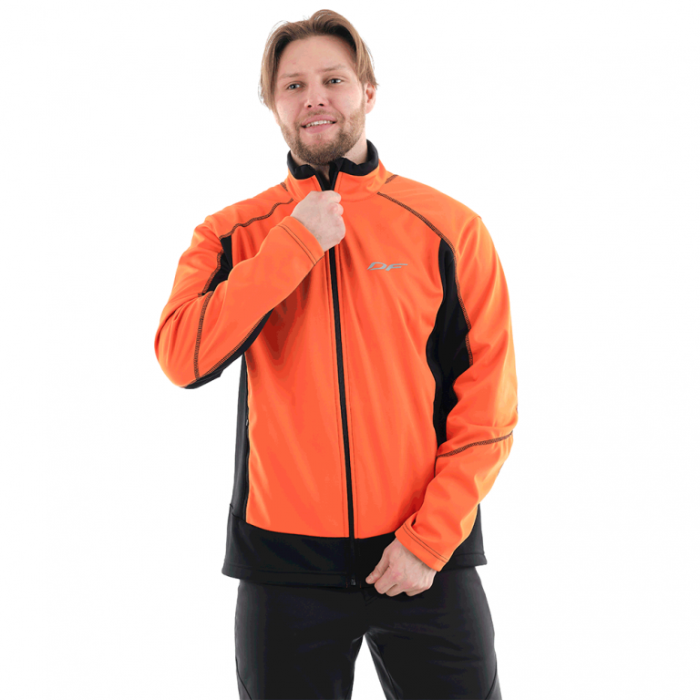 Куртка Dragonfly Explorer Black-Orange мужская Softshell