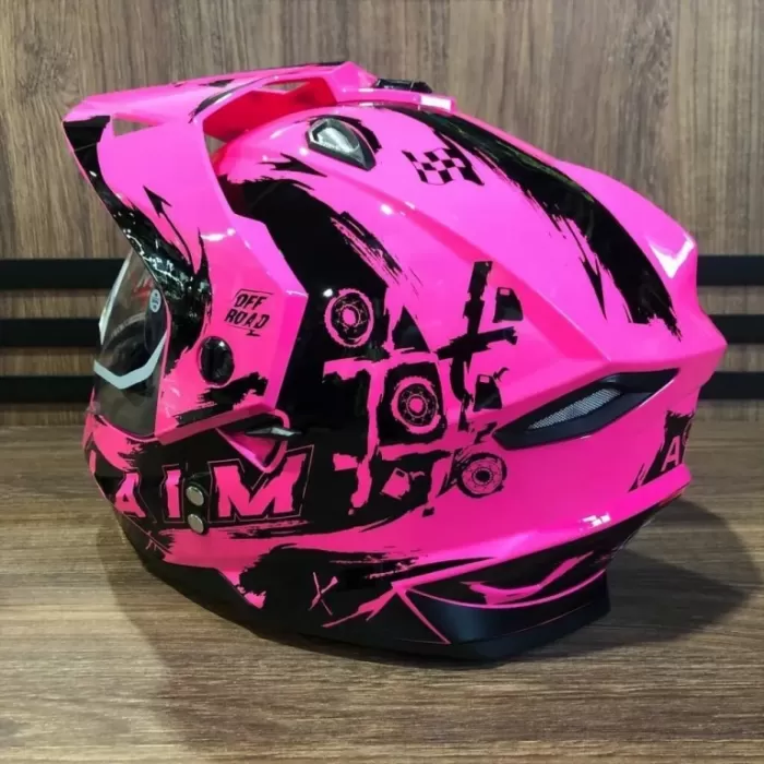 Шлем детский AiM JK802Y Pink/Black