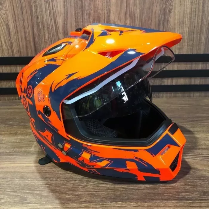 Шлем детский AiM JK802Y Orange/Blue