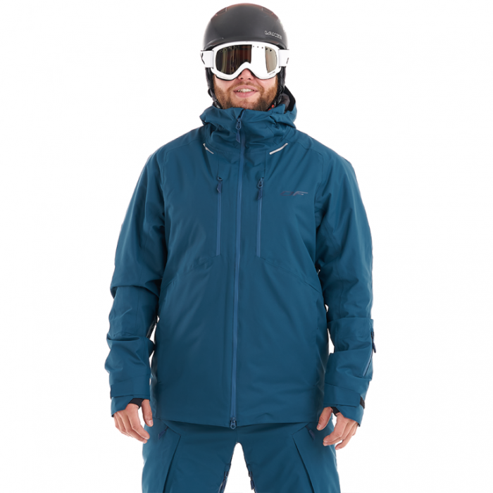 Куртка горнолыжная утепленная Dragonfly Gravity Premium Man Gray-Dark Ocean