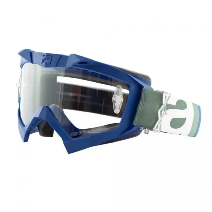 Маска кроссовая Ariete Primis Plus Blu-Salvia, синий, прозрачные линзы