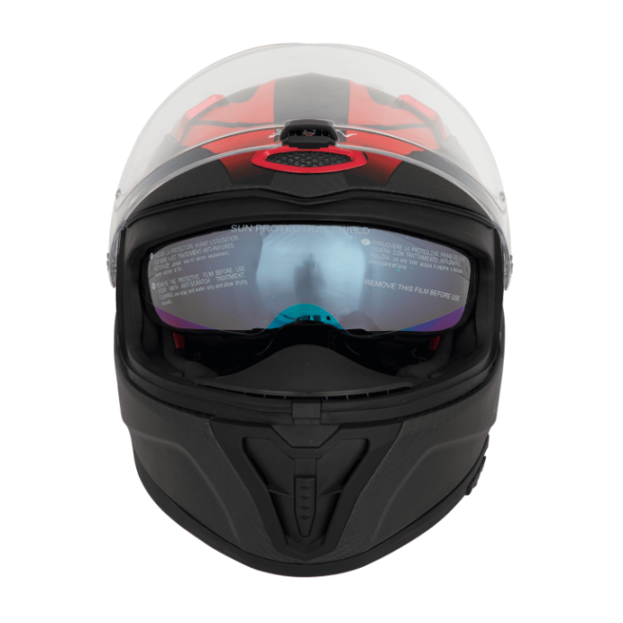 Мотошлем Beon B-500 Carbon Matt Carbon/Black/Red