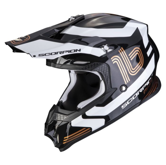 Мотошлем Scorpion Exo VX-16 EVO AIR TUB Черный/Золотистый