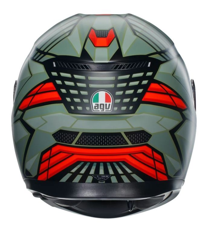 Шлем AGV K3 Decept Matt Black/Green/Red
