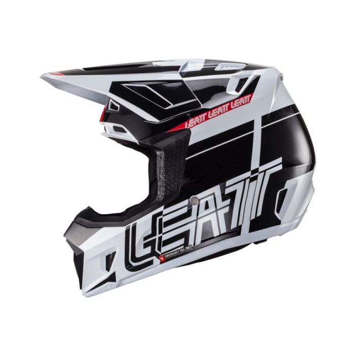 Шлем кроссовый Leatt Moto 7.5 Helmet Kit, Black/White V24