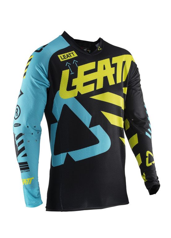 Комплект для мотокросса Replica Leatt черный/синий/желтый