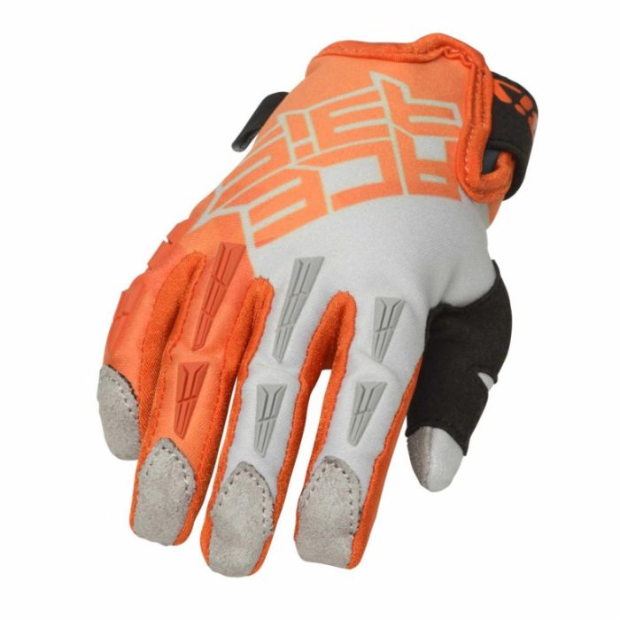 Мотоперчатки детские Acerbis CE MX X-K Kid оранжевый/серый