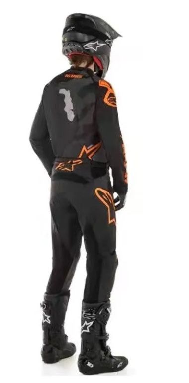 Детский комплектдля мотокросса Replica Alpinestars черный/камо/оранжевый